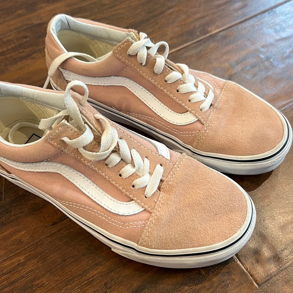 Pink vans , size 6, worn twice